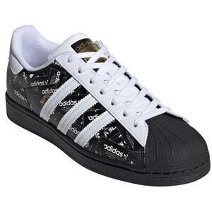 Adidas Black and White Graphic Sneakers